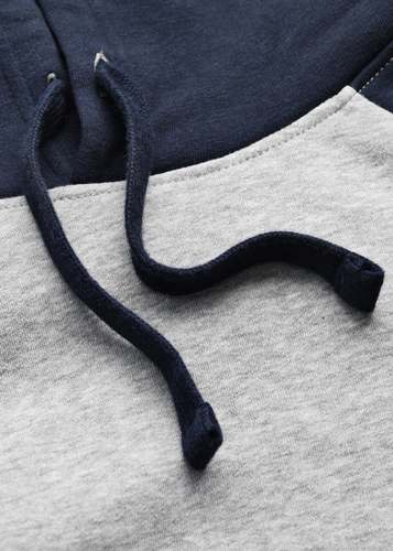 Толстовка унисекс Seattle, темный меланж с черным Толстовка унисекс Seattle, темный меланж с черным