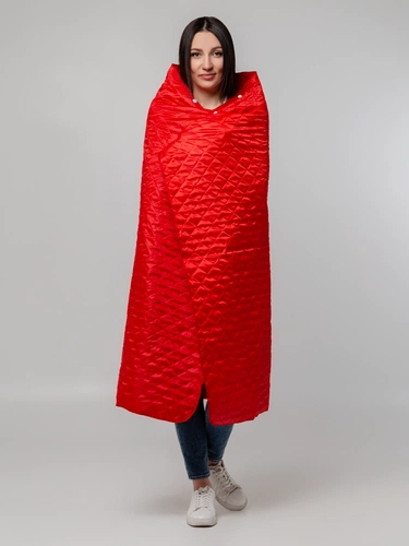 Плед-пончо для пикника SnapCoat, красный Плед-пончо для пикника SnapCoat, красный