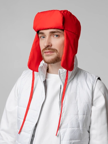 Шапка-ушанка Shelter, красная Шапка-ушанка Shelter, красная