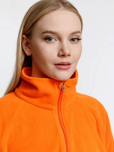 Куртка флисовая унисекс Fliska, оранжевая Куртка флисовая унисекс Fliska, оранжевая