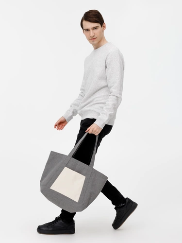 Шопер Shophop, серый с неокрашенным Шопер Shophop, серый с неокрашенным