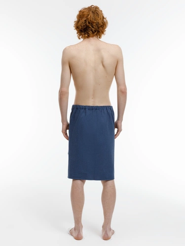 Килт вафельный мужской Onsen, темно-синий, единый размер Килт вафельный мужской Onsen, темно-синий, единый размер