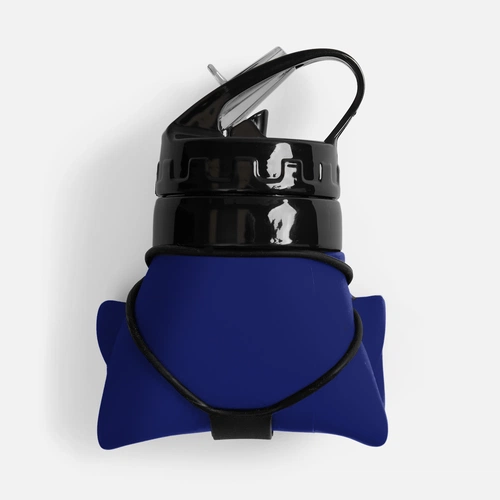 Складная бутылка для воды Langfossen, синяя Складная бутылка для воды Langfossen, синяя