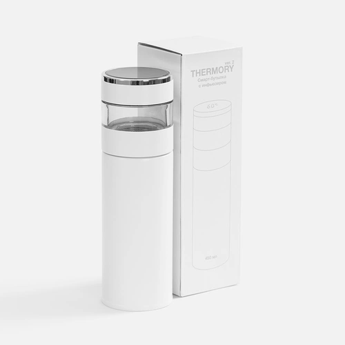 Смарт-бутылка с инфьюзером Thermory ver.2, белая Смарт-бутылка с инфьюзером Thermory ver.2, белая