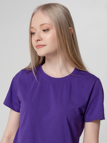 Футболка женская T-bolka Lady, фиолетовая Футболка женская T-bolka Lady, фиолетовая
