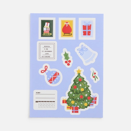Стикерпак бумажный Thematik, новогодний Стикерпак бумажный Thematik, новогодний