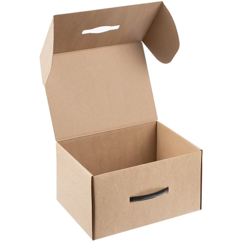 Коробка Matter High Light, крафт с черной ручкой Коробка Matter High Light, крафт с черной ручкой