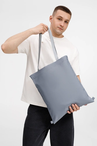 Шопер B3, серый с серыми ручками Шопер B3, серый с серыми ручками