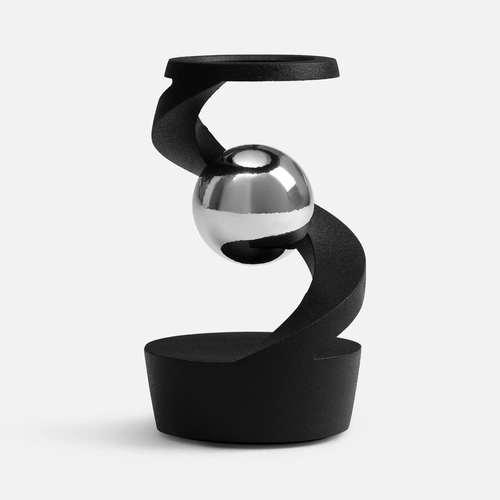 Настольный антистресс Mindflow, черный с серебристым Настольный антистресс Mindflow, черный с серебристым