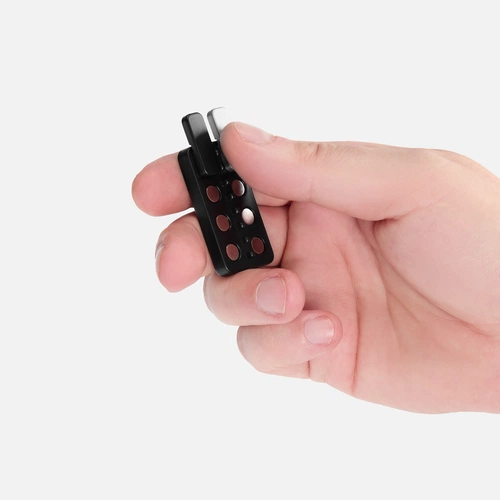 Антистресс-кликер Clacky, черный с серебристым Антистресс-кликер Clacky, черный с серебристым