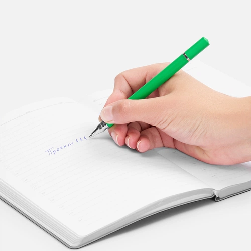 Ручка шариковая и вечный карандаш Diptych, зеленая Ручка шариковая и вечный карандаш Diptych, зеленая