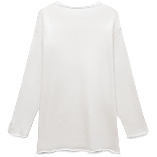 Лонгслив унисекс Siluetti Fuori, молочно-белый Лонгслив унисекс Siluetti Fuori, молочно-белый