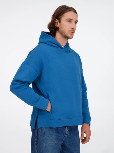 Худи оверсайз унисекс Tolla, синее (джинс) Худи оверсайз унисекс Tolla, синее (джинс)