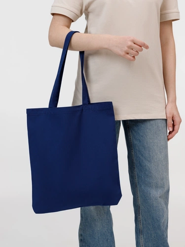 Холщовая сумка Strong 210, темно-синяя Холщовая сумка Strong 210, темно-синяя