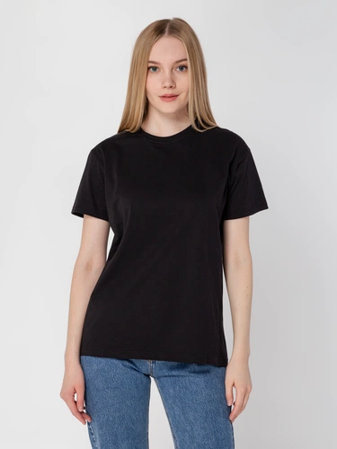 Футболка унисекс T-Bolka 160, черная Футболка унисекс T-Bolka 160, черная