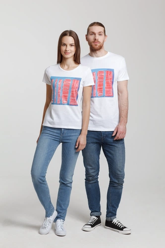 Футболка женская «Небоскребы», белая Футболка женская «Небоскребы», белая