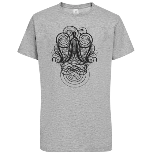 Футболка мужская «Антиква А», серый меланж Футболка мужская «Антиква А», серый меланж