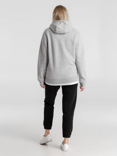 Толстовка с капюшоном унисекс King, серый меланж Толстовка с капюшоном унисекс King, серый меланж