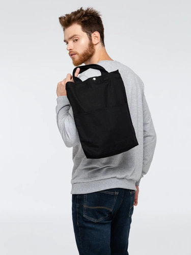 Сумка холщовая через плечо Artspace, черная Сумка холщовая через плечо Artspace, черная