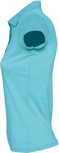 Рубашка поло женская Prescott Women 170, бирюзовая Рубашка поло женская Prescott Women 170, бирюзовая
