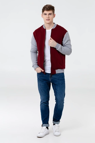 Бомбер College, бордовый Бомбер College, бордовый