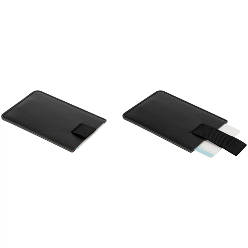 Футляр для карт Poppy с RFID-защитой, черный Футляр для карт Poppy с RFID-защитой, черный