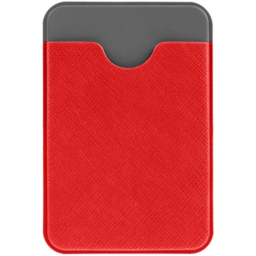 Чехол для карты на телефон Devon, красный с серым Чехол для карты на телефон Devon, красный с серым