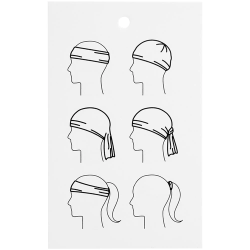 Многофункциональная бандана Dekko, черная Многофункциональная бандана Dekko, черная