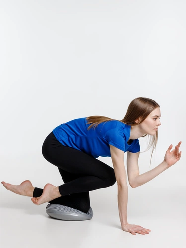 Массажная балансировочная подушка Balansa, серая Массажная балансировочная подушка Balansa, серая