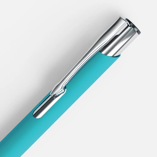 Ручка шариковая Keskus Soft Touch, бирюзовая Ручка шариковая Keskus Soft Touch, бирюзовая