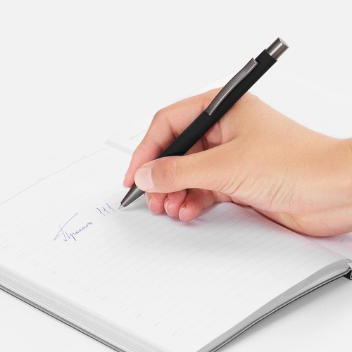 Ручка шариковая Atento Soft Touch, черная Ручка шариковая Atento Soft Touch, черная