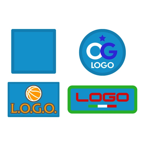 Шеврон из габардина Gabo S, голубой Шеврон из габардина Gabo S, голубой