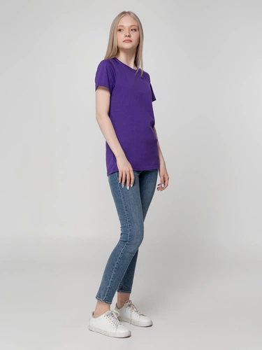Футболка женская T-bolka Lady, фиолетовая Футболка женская T-bolka Lady, фиолетовая