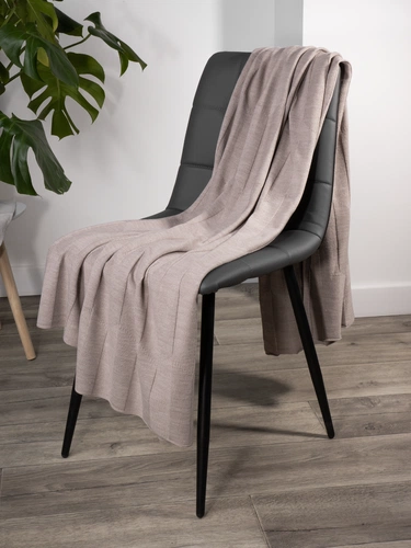 Плед Rombus, бежевый меланж Плед Rombus, бежевый меланж