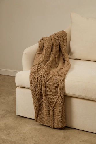 Плед Curve Verve, бежевый меланж Плед Curve Verve, бежевый меланж