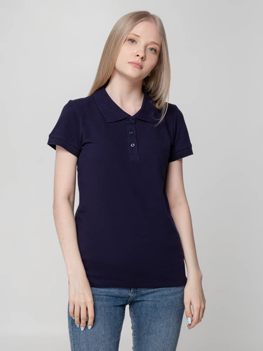 Рубашка поло женская Virma Lady, темно-синяя Рубашка поло женская Virma Lady, темно-синяя