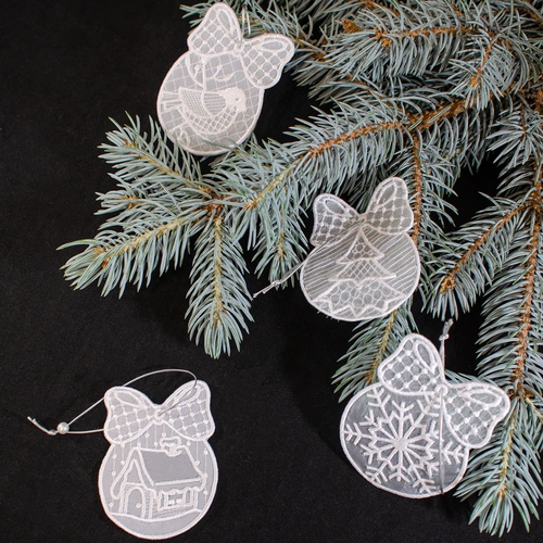 Набор подвесок «Зимние узоры» Набор подвесок «Зимние узоры»