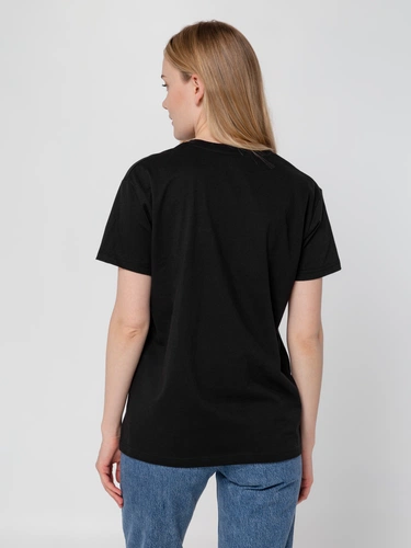 Футболка унисекс T-Bolka 160, черная Футболка унисекс T-Bolka 160, черная