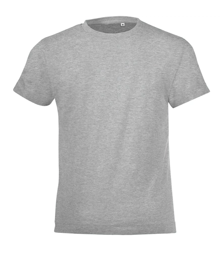 Футболка детская Regent Fit Kids, серый меланж Футболка детская Regent Fit Kids, серый меланж