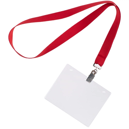 Карман для бейджа Lucid, горизонтальный, из фактурного ПВХ Карман для бейджа Lucid, горизонтальный, из фактурного ПВХ