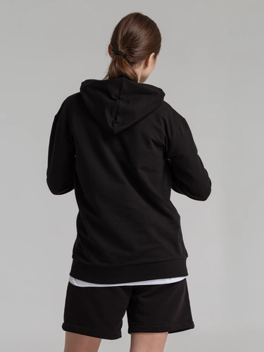 Толстовка с капюшоном Unit Kirenga, черная Толстовка с капюшоном Unit Kirenga, черная