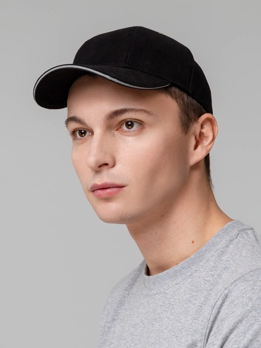 Бейсболка Hard Work Black со светоотражающим элементом Бейсболка Hard Work Black со светоотражающим элементом