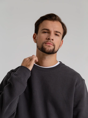 Свитшот унисекс King, темно-серый Свитшот унисекс King, темно-серый