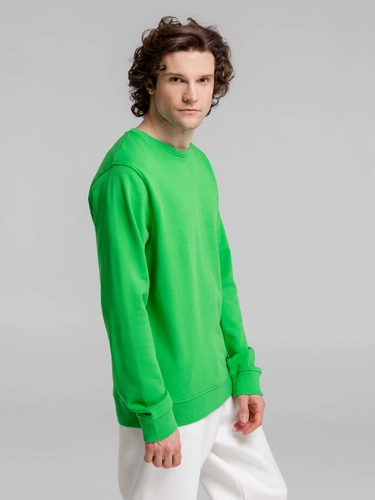 Свитшот унисекс BNC Inspire (Organic), зеленый Свитшот унисекс BNC Inspire (Organic), зеленый