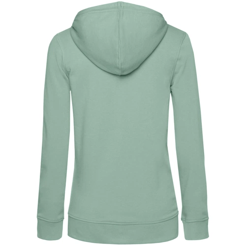 Толстовка на молнии с капюшоном женская BNC Inspire (Organic), серо-зеленая Толстовка на молнии с капюшоном женская BNC Inspire (Organic), серо-зеленая