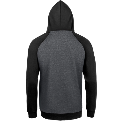 Толстовка унисекс Seattle, темный меланж с черным Толстовка унисекс Seattle, темный меланж с черным