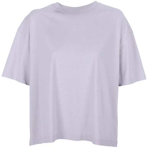 Футболка оверсайз женская Boxy Women, сиреневая Футболка оверсайз женская Boxy Women, сиреневая