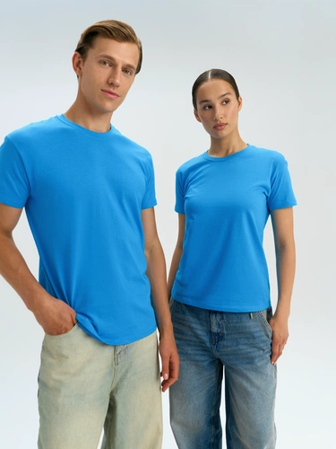 Футболка унисекс Regent 150, ярко-бирюзовая Футболка унисекс Regent 150, ярко-бирюзовая