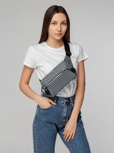 Поясная сумка Tabby, серая Поясная сумка Tabby, серая