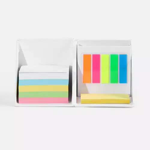 Настольный набор со стикерами Mnemonic ver.2, белый Настольный набор со стикерами Mnemonic ver.2, белый